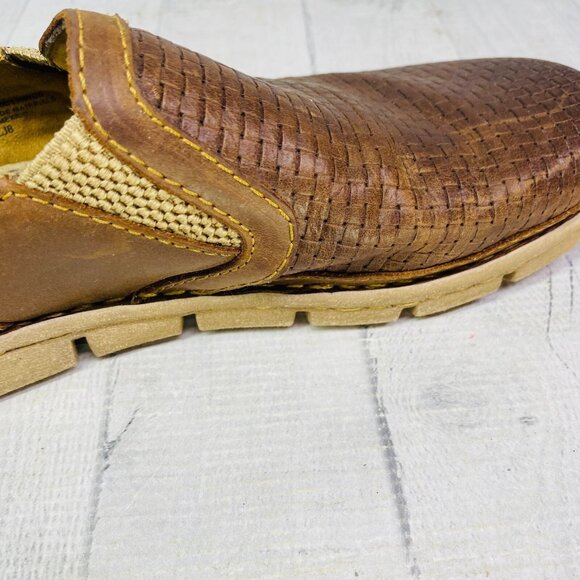 Born Hand Crafted Footwear SAWYER Brown Leather Comfort Shoes Size 8.5 M EU 41 - Picture 15 of 16